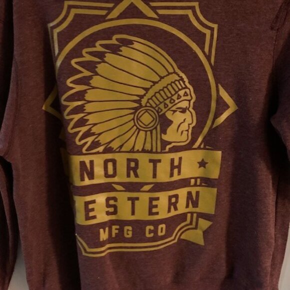 MENS NORTH WESTERN  GRAPHIC HOODIE - Picture 2 of 4